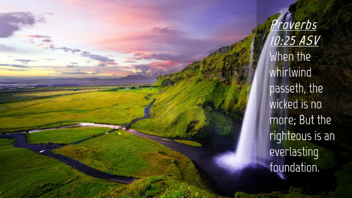 Picture 04 - Proverbs 10:25 ASV Desktop Wallpaper - When the whirlwind passeth, the wicked is no - Desktop Bible Verse Wallpaper