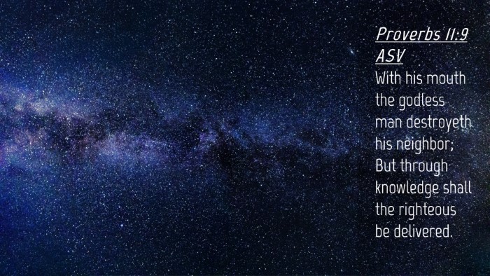 Picture 04 - Proverbs 11:9 ASV Desktop Wallpaper - With his mouth the godless man destroyeth his - Desktop Bible Verse Wallpaper