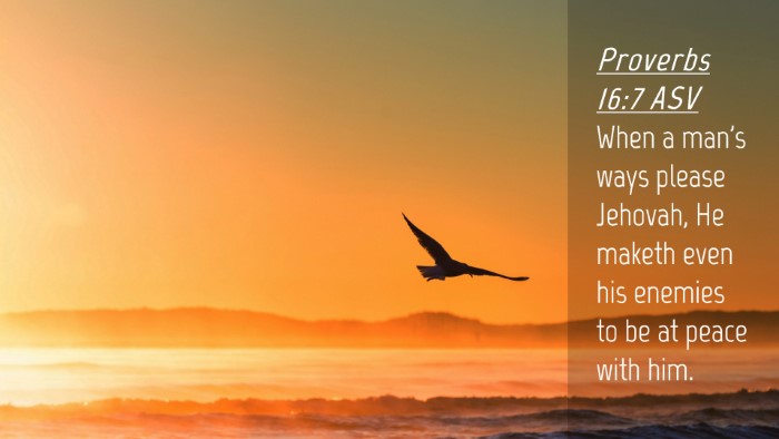 Picture 04 - Proverbs 16:7 ASV Desktop Wallpaper - When a man's ways please Jehovah, He maketh even - Desktop Bible Verse Wallpaper