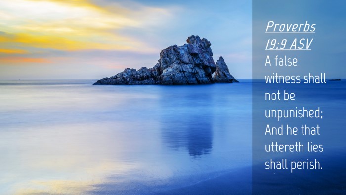 Picture 04 - Proverbs 19:9 ASV Desktop Wallpaper - A false witness shall not be unpunished; And he - Desktop Bible Verse Wallpaper