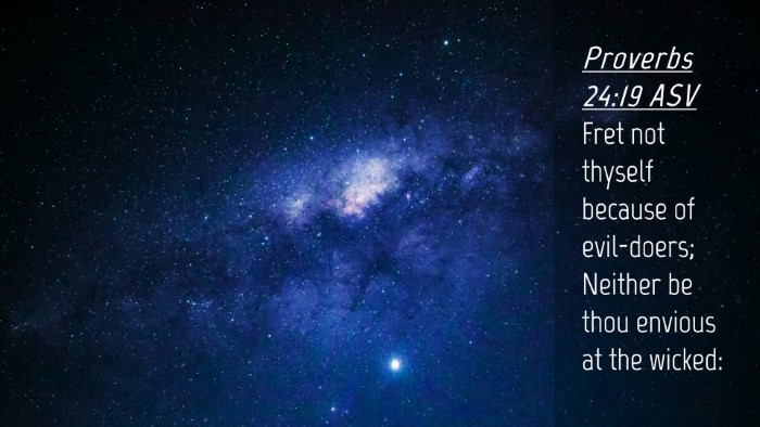 Picture 04 - Proverbs 24:19 ASV Desktop Wallpaper - Fret not thyself because of evil-doers; Neither - Desktop Bible Verse Wallpaper