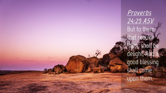 Picture 04 - Proverbs 24:25 ASV Desktop Wallpaper - But to them that rebuke `him' shall be delight, - Desktop Bible Verse Wallpaper