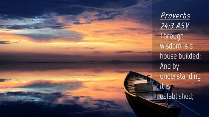 Picture 04 - Proverbs 24:3 ASV Desktop Wallpaper - Through wisdom is a house builded; And by - Desktop Bible Verse Wallpaper