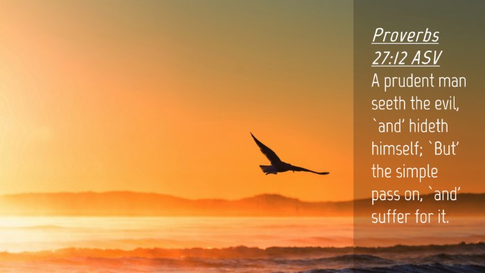 Picture 04 - Proverbs 27:12 ASV Desktop Wallpaper - A prudent man seeth the evil, `and' hideth - Desktop Bible Verse Wallpaper