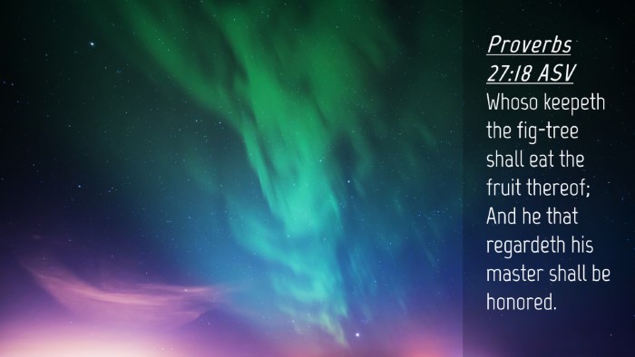 Picture 04 - Proverbs 27:18 ASV Desktop Wallpaper - Whoso keepeth the fig-tree shall eat the fruit - Desktop Bible Verse Wallpaper