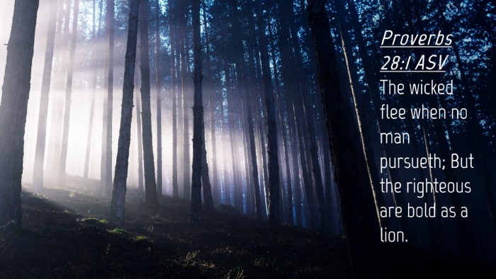 Picture 04 - Proverbs 28:1 ASV Desktop Wallpaper - The wicked flee when no man pursueth; But the - Desktop Bible Verse Wallpaper