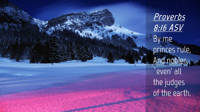 Picture 04 - Proverbs 8:16 ASV Desktop Wallpaper - By me princes rule, And nobles, `even' all the - Desktop Bible Verse Wallpaper