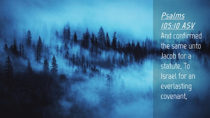 Picture 04 - Psalms 105:10 ASV Desktop Wallpaper - And confirmed the same unto Jacob for a statute, - Desktop Bible Verse Wallpaper