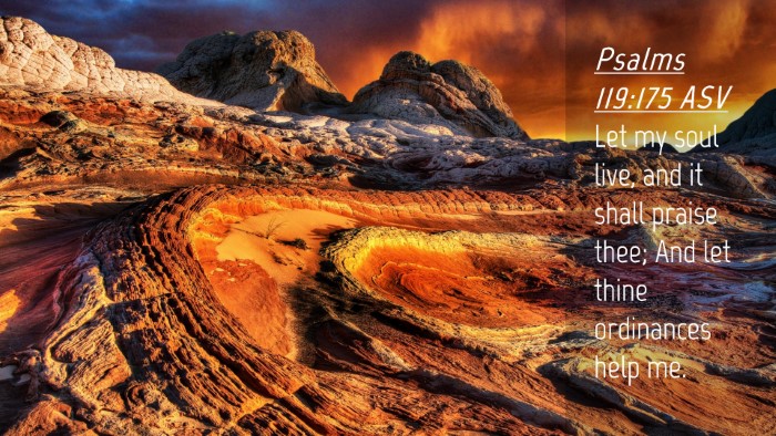 Picture 04 - Psalms 119:175 ASV Desktop Wallpaper - Let my soul live, and it shall praise thee; And - Desktop Bible Verse Wallpaper