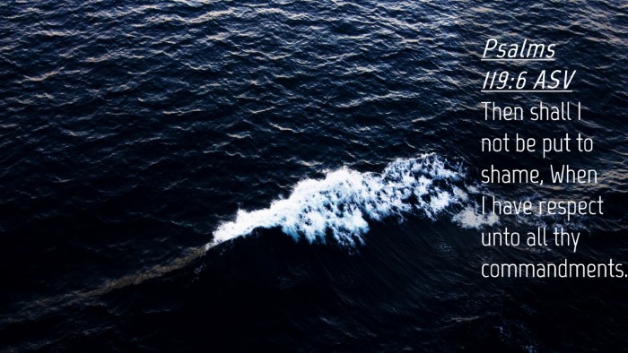 Picture 04 - Psalms 119:6 ASV Desktop Wallpaper - Then shall I not be put to shame, When I have - Desktop Bible Verse Wallpaper