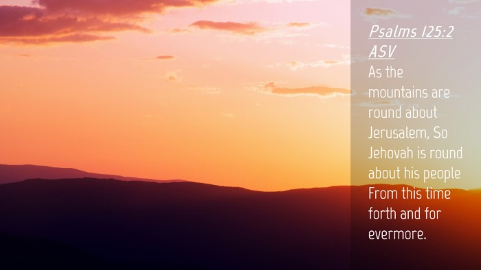 Picture 04 - Psalms 125:2 ASV Desktop Wallpaper - As the mountains are round about Jerusalem, So - Desktop Bible Verse Wallpaper