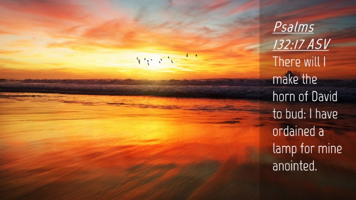 Picture 04 - Psalms 132:17 ASV Desktop Wallpaper - There will I make the horn of David to bud: I - Desktop Bible Verse Wallpaper