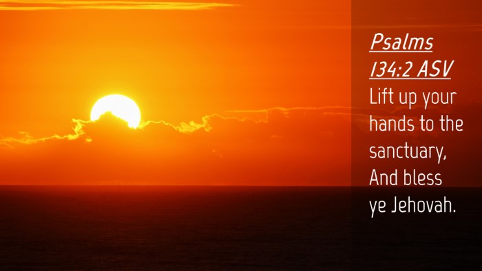 Picture 04 - Psalms 134:2 ASV Desktop Wallpaper - Lift up your hands to the sanctuary, And bless ye - Desktop Bible Verse Wallpaper