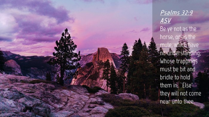 Picture 04 - Psalms 32:9 ASV Desktop Wallpaper - Be ye not as the horse, or as the mule, which - Desktop Bible Verse Wallpaper
