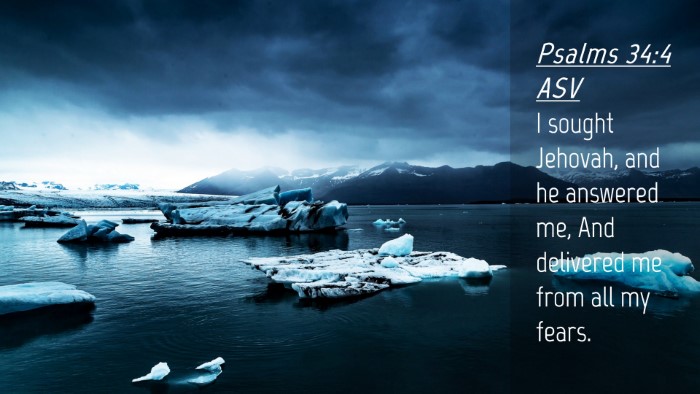 Picture 04 - Psalms 34:4 ASV Desktop Wallpaper - I sought Jehovah, and he answered me, And - Desktop Bible Verse Wallpaper