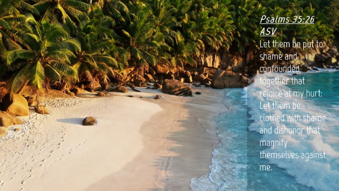 Picture 04 - Psalms 35:26 ASV Desktop Wallpaper - Let them be put to shame and confounded together - Desktop Bible Verse Wallpaper