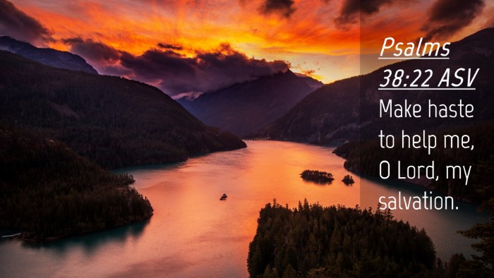 Picture 04 - Psalms 38:22 ASV Desktop Wallpaper - Make haste to help me, O Lord, my - Desktop Bible Verse Wallpaper