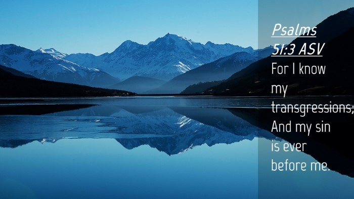 Picture 04 - Psalms 51:3 ASV Desktop Wallpaper - For I know my transgressions; And my sin is ever - Desktop Bible Verse Wallpaper