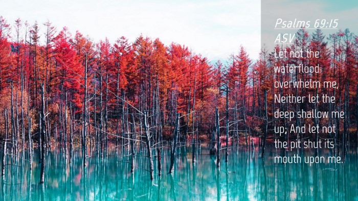 Picture 04 - Psalms 69:15 ASV Desktop Wallpaper - Let not the waterflood overwhelm me, Neither let - Desktop Bible Verse Wallpaper