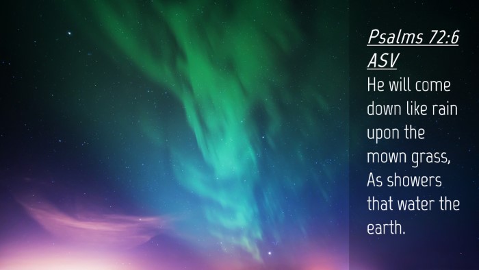 Picture 04 - Psalms 72:6 ASV Desktop Wallpaper - He will come down like rain upon the mown grass, - Desktop Bible Verse Wallpaper