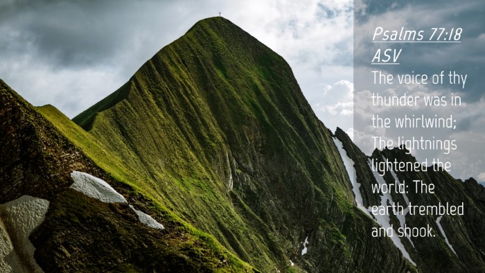 Picture 04 - Psalms 77:18 ASV Desktop Wallpaper - The voice of thy thunder was in the whirlwind; - Desktop Bible Verse Wallpaper