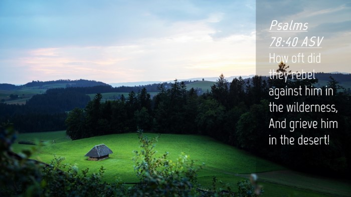 Picture 04 - Psalms 78:40 ASV Desktop Wallpaper - How oft did they rebel against him in the - Desktop Bible Verse Wallpaper