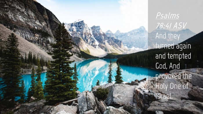 Picture 04 - Psalms 78:41 ASV Desktop Wallpaper - And they turned again and tempted God, And - Desktop Bible Verse Wallpaper