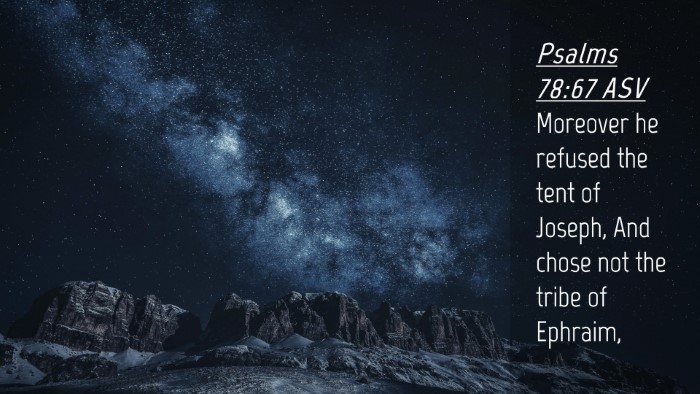 Picture 04 - Psalms 78:67 ASV Desktop Wallpaper - Moreover he refused the tent of Joseph, And chose - Desktop Bible Verse Wallpaper