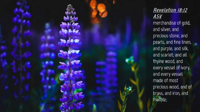 Picture 04 - Revelation 18:12 ASV Desktop Wallpaper - merchandise of gold, and silver, and precious - Desktop Bible Verse Wallpaper