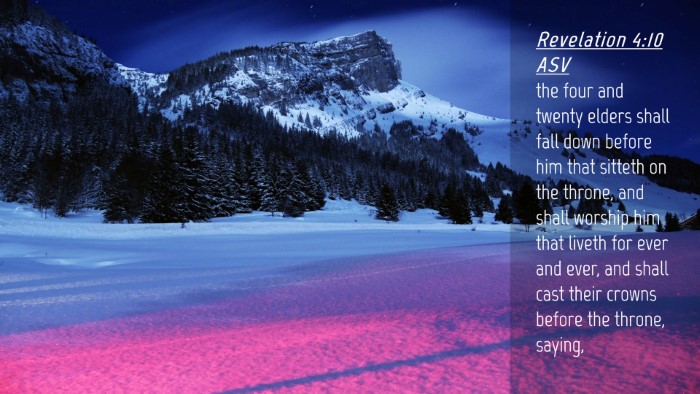 Picture 04 - Revelation 4:10 ASV Desktop Wallpaper - the four and twenty elders shall fall down before - Desktop Bible Verse Wallpaper