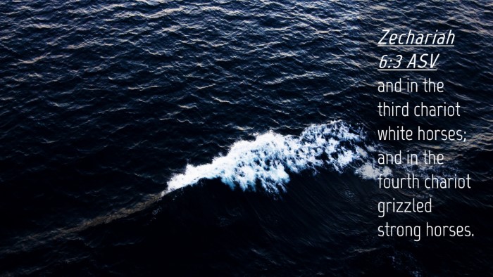 Picture 04 - Zechariah 6:3 ASV Desktop Wallpaper - and in the third chariot white horses; and in the - Desktop Bible Verse Wallpaper