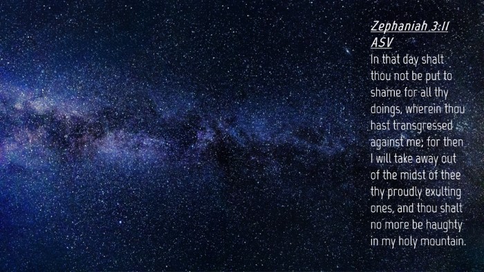 Picture 04 - Zephaniah 3:11 ASV Desktop Wallpaper - In that day shalt thou not be put to shame for - Desktop Bible Verse Wallpaper