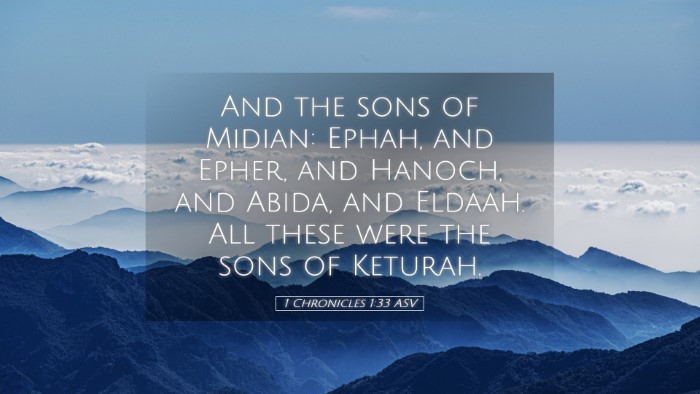Picture 05 - 1 Chronicles 1:33 ASV Desktop Wallpaper - And the sons of Midian: Ephah, and Epher, and - Desktop Bible Verse Wallpaper