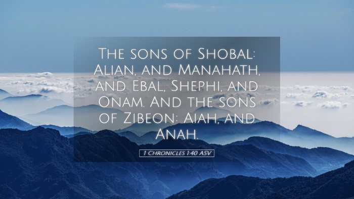 Picture 05 - 1 Chronicles 1:40 ASV Desktop Wallpaper - The sons of Shobal: Alian, and Manahath, and - Desktop Bible Verse Wallpaper