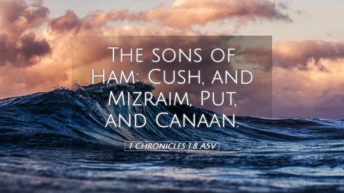 Picture 05 - 1 Chronicles 1:8 ASV Desktop Wallpaper - The sons of Ham: Cush, and Mizraim, Put, and - Desktop Bible Verse Wallpaper