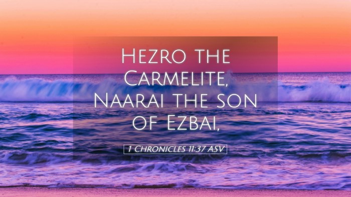 Picture 05 - 1 Chronicles 11:37 ASV Desktop Wallpaper - Hezro the Carmelite, Naarai the son of - Desktop Bible Verse Wallpaper