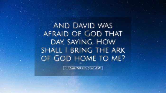 Picture 05 - 1 Chronicles 13:12 ASV Desktop Wallpaper - And David was afraid of God that day, saying, How - Desktop Bible Verse Wallpaper