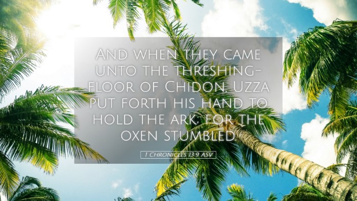 Picture 05 - 1 Chronicles 13:9 ASV Desktop Wallpaper - And when they came unto the threshing-floor of - Desktop Bible Verse Wallpaper