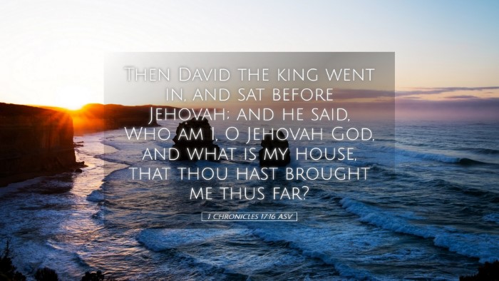 Picture 05 - 1 Chronicles 17:16 ASV Desktop Wallpaper - Then David the king went in, and sat before - Desktop Bible Verse Wallpaper