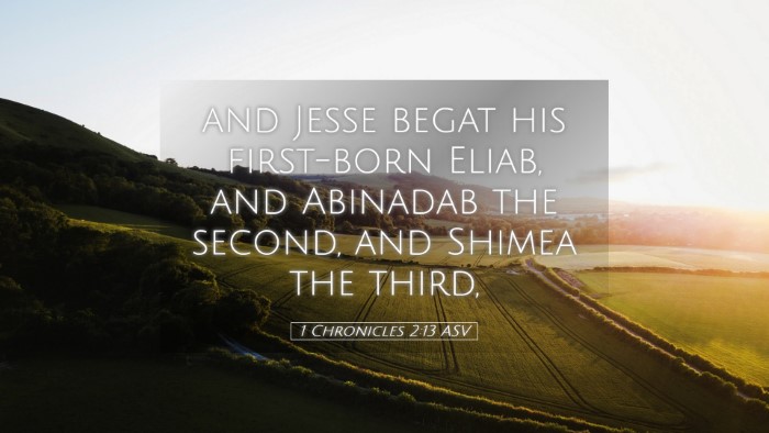 Picture 05 - 1 Chronicles 2:13 ASV Desktop Wallpaper - and Jesse begat his first-born Eliab, and - Desktop Bible Verse Wallpaper