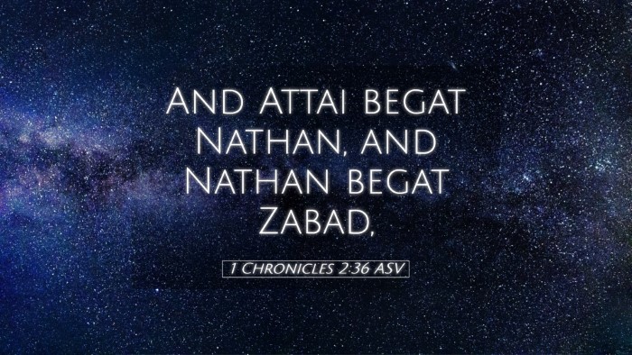 Picture 05 - 1 Chronicles 2:36 ASV Desktop Wallpaper - And Attai begat Nathan, and Nathan begat - Desktop Bible Verse Wallpaper