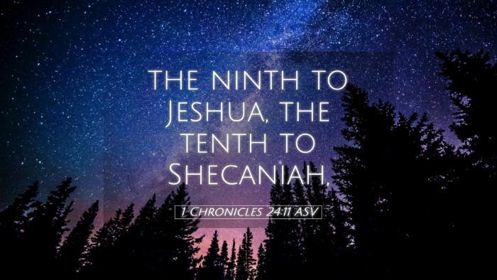 Picture 05 - 1 Chronicles 24:11 ASV Desktop Wallpaper - the ninth to Jeshua, the tenth to - Desktop Bible Verse Wallpaper