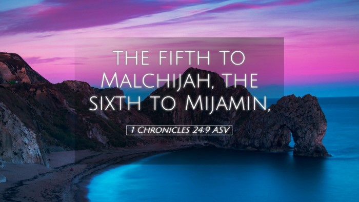 Picture 05 - 1 Chronicles 24:9 ASV Desktop Wallpaper - the fifth to Malchijah, the sixth to - Desktop Bible Verse Wallpaper