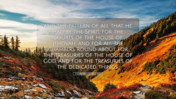 Picture 05 - 1 Chronicles 28:12 ASV Desktop Wallpaper - and the pattern of all that he had by the Spirit, - Desktop Bible Verse Wallpaper