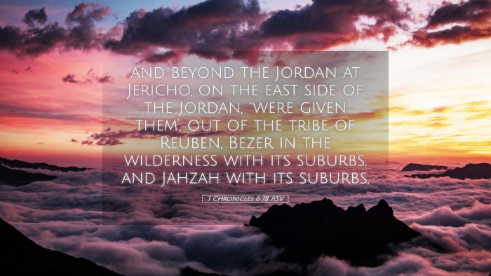Picture 05 - 1 Chronicles 6:78 ASV Desktop Wallpaper - and beyond the Jordan at Jericho, on the east - Desktop Bible Verse Wallpaper