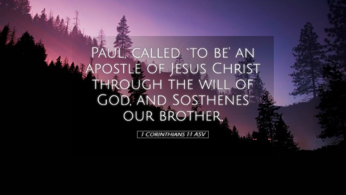 Picture 05 - 1 Corinthians 1:1 ASV Desktop Wallpaper - Paul, called `to be' an apostle of Jesus Christ - Desktop Bible Verse Wallpaper