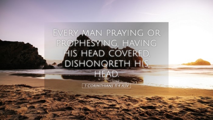 Picture 05 - 1 Corinthians 11:4 ASV Desktop Wallpaper - Every man praying or prophesying, having his head - Desktop Bible Verse Wallpaper