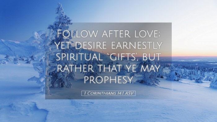 Picture 05 - 1 Corinthians 14:1 ASV Desktop Wallpaper - Follow after love; yet desire earnestly spiritual - Desktop Bible Verse Wallpaper