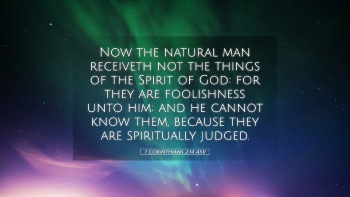Picture 05 - 1 Corinthians 2:14 ASV Desktop Wallpaper - Now the natural man receiveth not the things of - Desktop Bible Verse Wallpaper