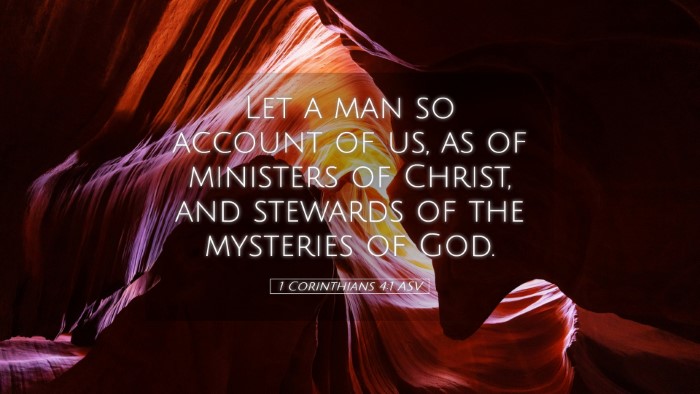 Picture 05 - 1 Corinthians 4:1 ASV Desktop Wallpaper - Let a man so account of us, as of ministers of - Desktop Bible Verse Wallpaper